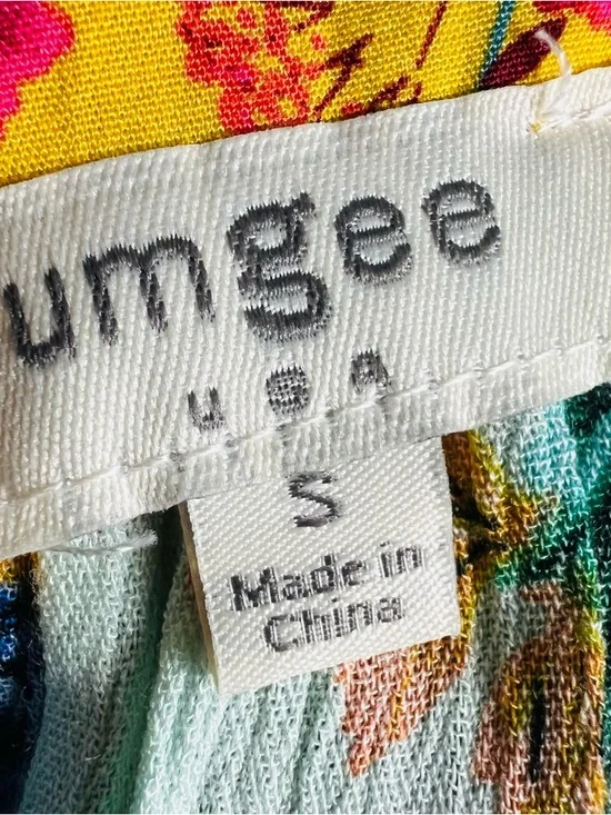 UMGEE Sunshine Honey Mixed Floral Print Babydoll Dress Size S - Picture 3 of 5